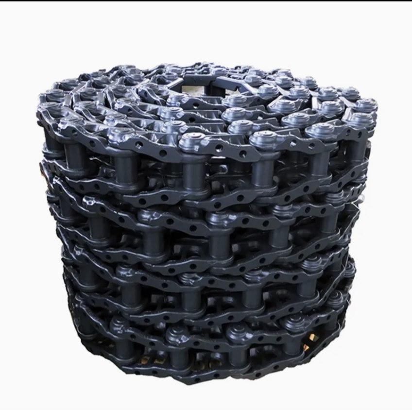 Black EX200 track chain / track link assembly